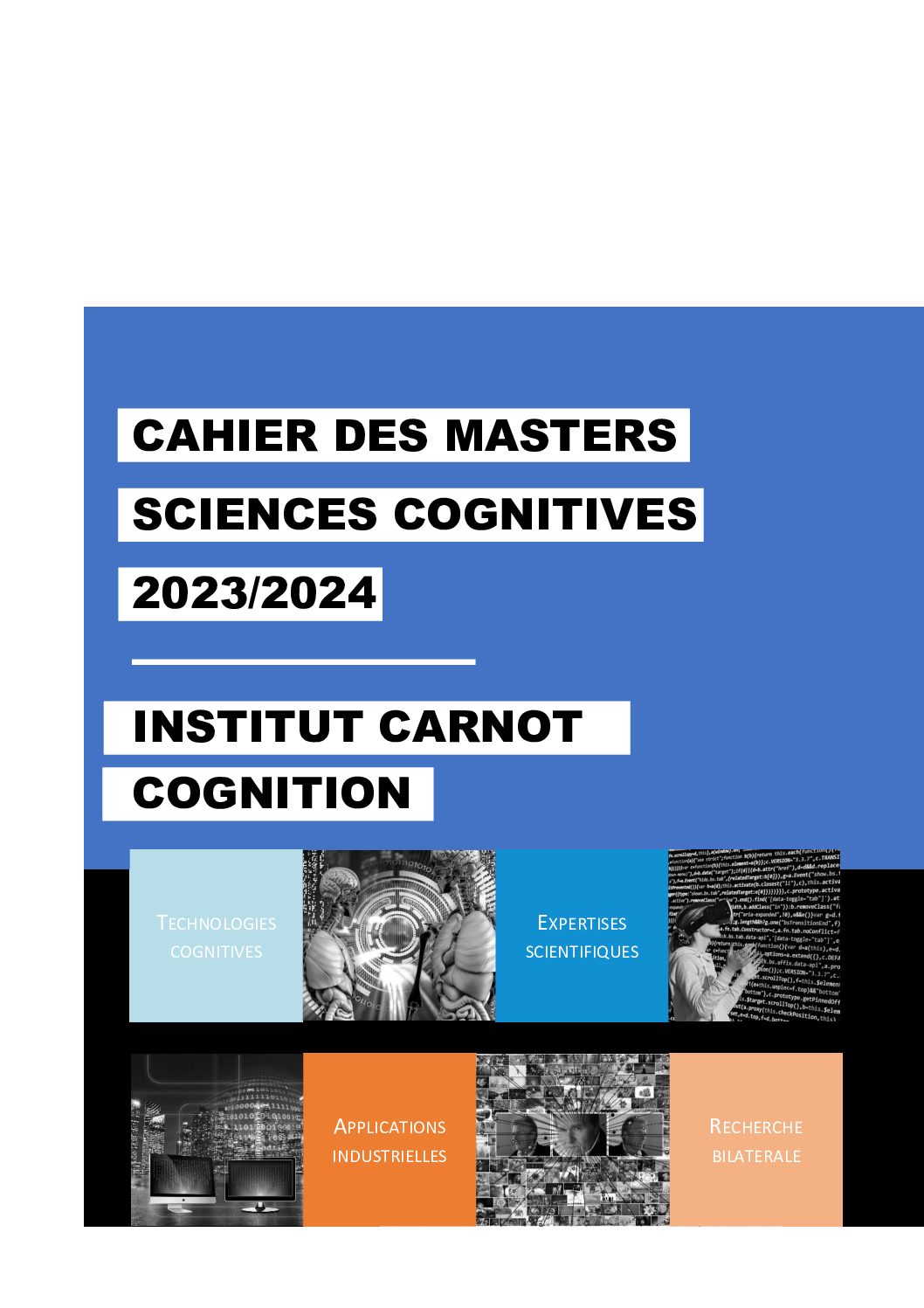 Edition 2023-2024 du Cahier des Masters en Sciences cognitives